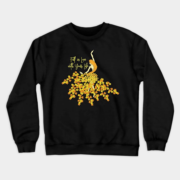 Autumn Season - Autumn Leaves Crewneck Sweatshirt by ShopBuzz